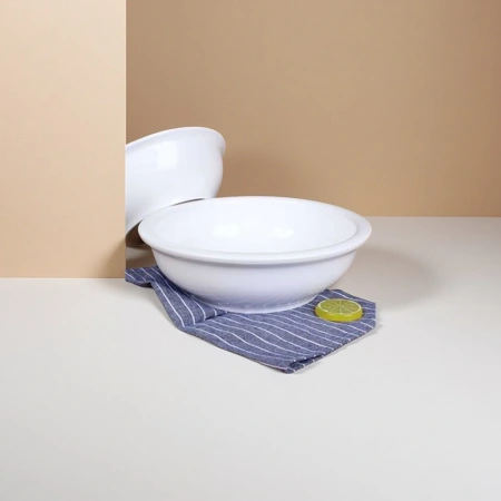 White porcelain bowls, simple household ceramic tableware, serving rice bowls, large soup bowls White porcelain bowls, simple household ceramic tableware, serving rice bowls, large soup bowls